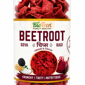 BioTeen Beetroot Soya Ragi Chips – Cream & Onion